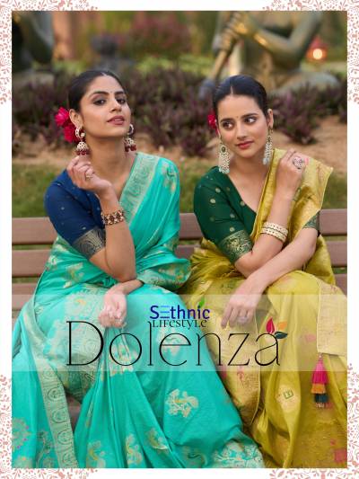 SETHNIC DOLENZA 77001 TO 77005 DESIGNER DOLA SILK SAREE WHOLESALER IN INDIA